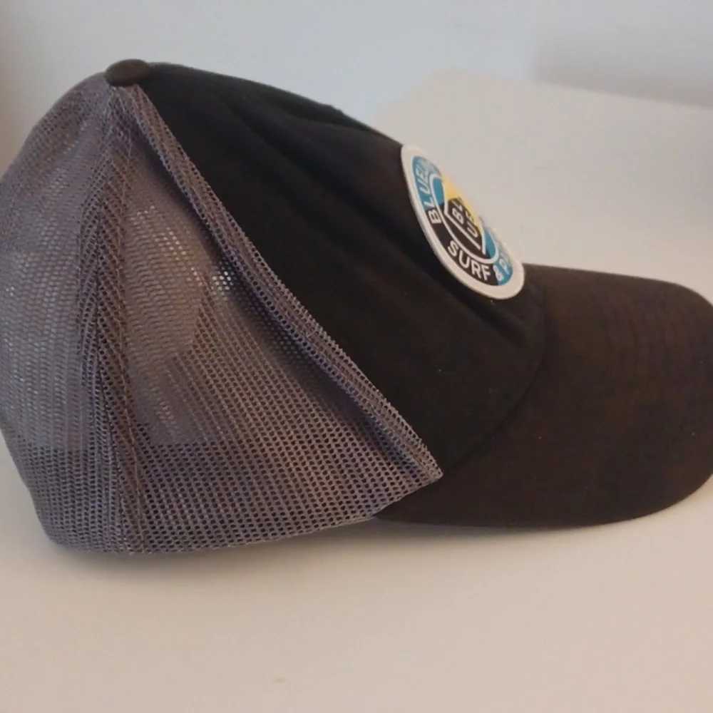 Blueline Surf & Paddle Co. Trucker Hat CAP BLACK/GRAY GUC - Picture 4 of 5